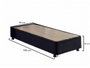 Hanah Home Ela Single Somier Individual Negro (90 x 190)